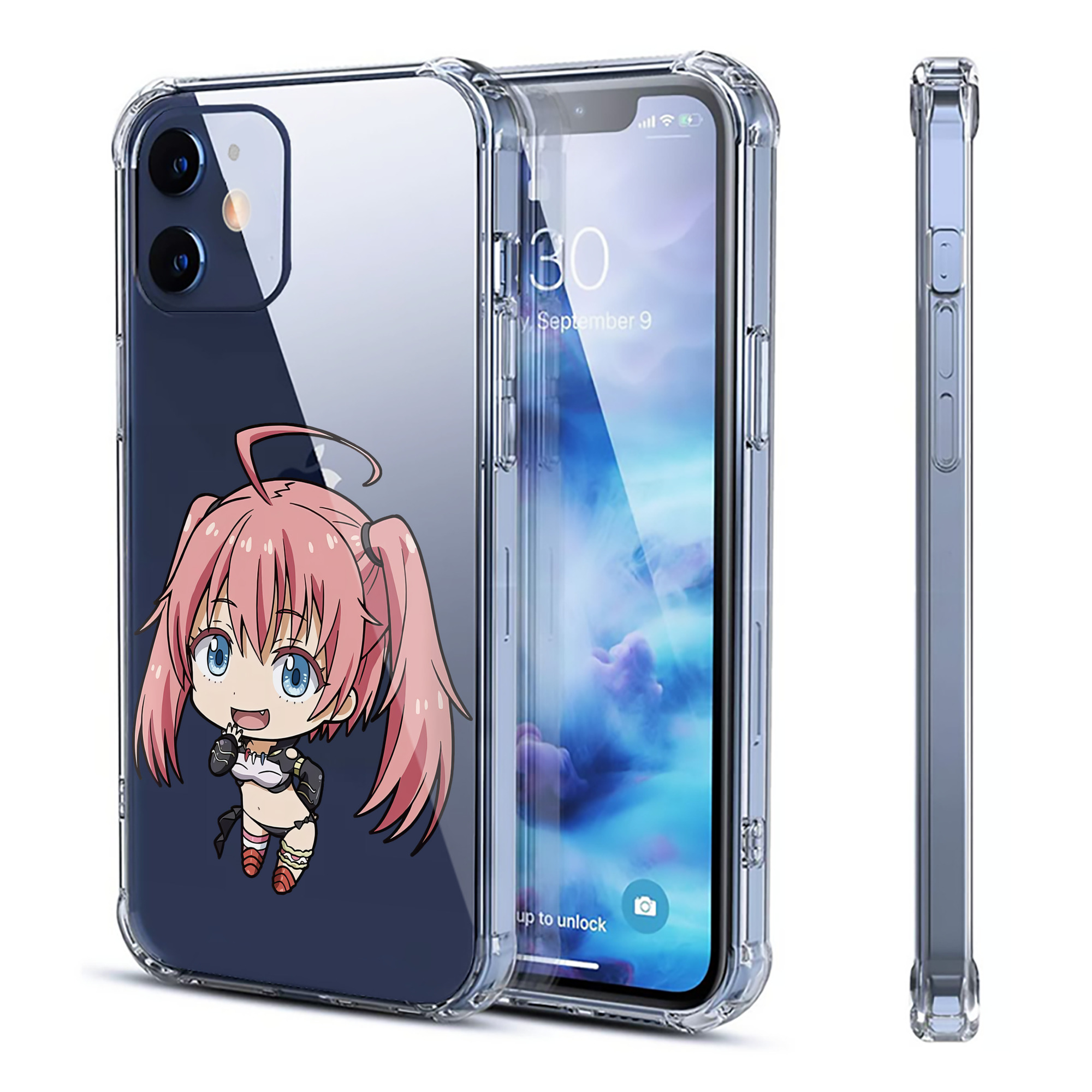 （画像用） 転スラ Regarding Reincarnated to Slime 【iPhone 12シリーズ対応】透明スマホケース（クリアソフトケース）